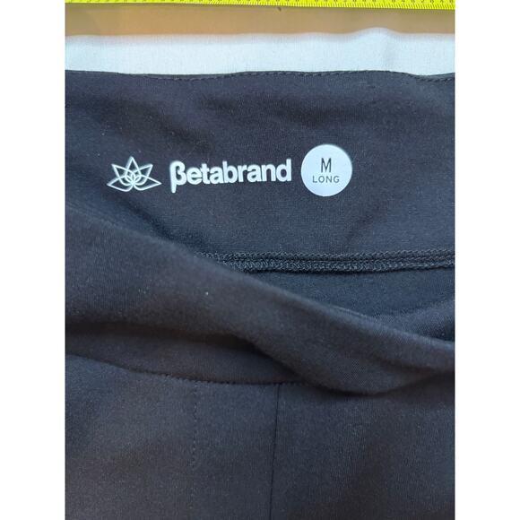 BETABRAND Dress Yoga Pant Straight Leg Medium Tall Length Black - Picture 3 of 5